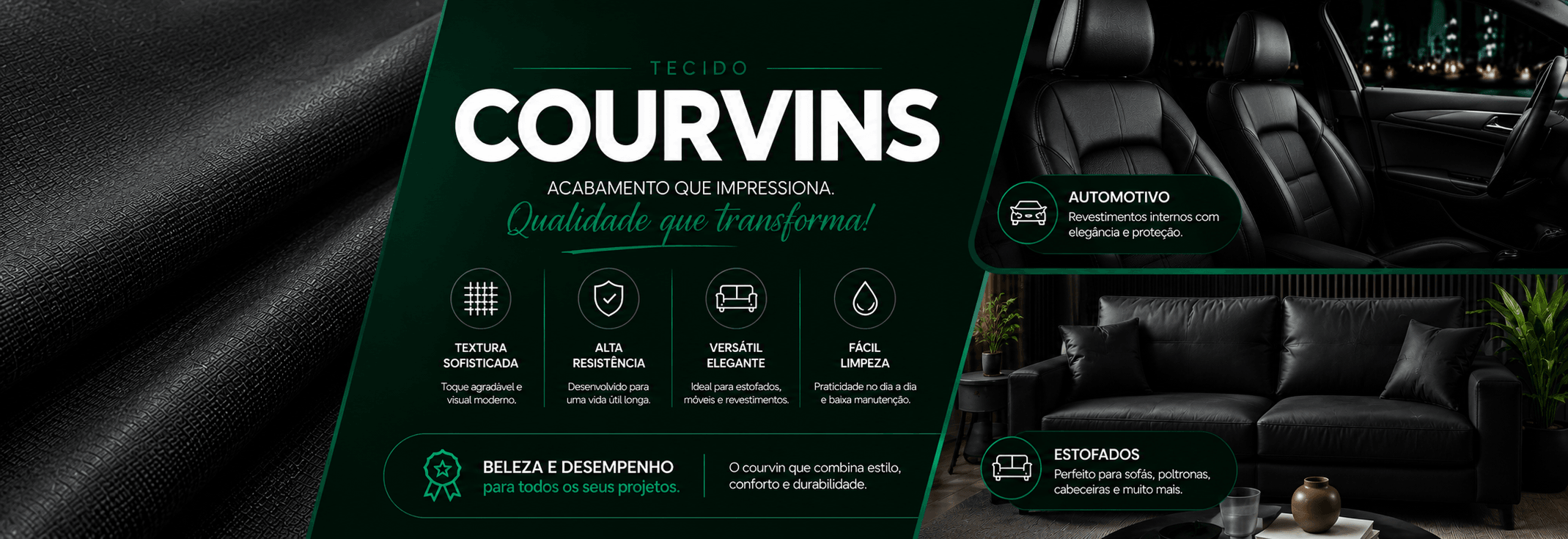 Courvins — Dollaro, Ritmo e Dunas na Novo Oriente Tecidos